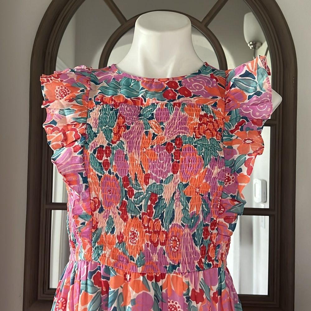Banjanan Iris Floral Maxi Dress in Dawn, NWT, Size L - Picture 12 of 14